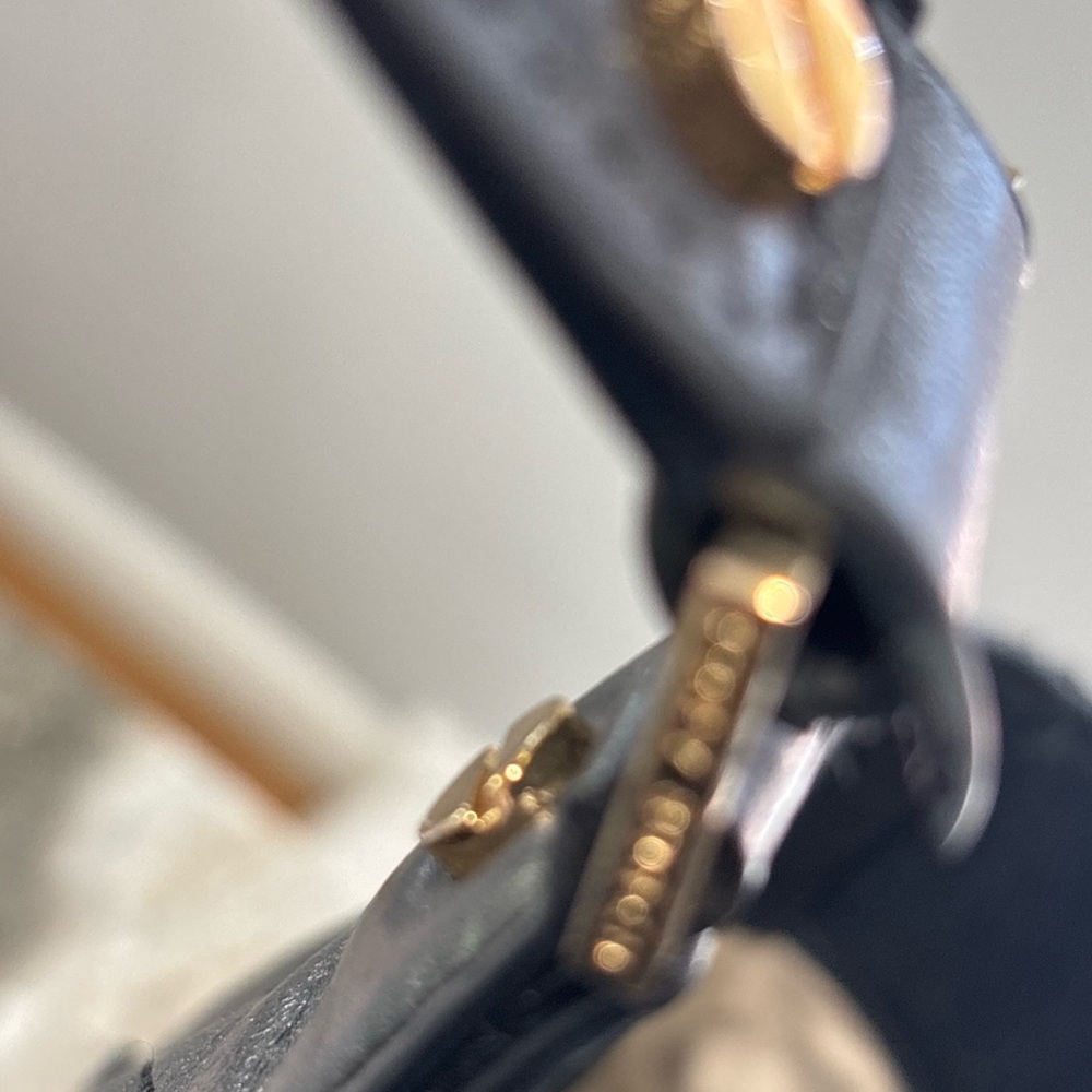 Tory Burch Black T Stitched Tote Bag - Picture 7 of 15